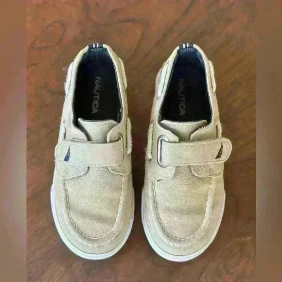 Nautica‎ Little River Canvas H&L Deck Slip On Toddler Boy Shoe Size 10 - Picture 1 of 11